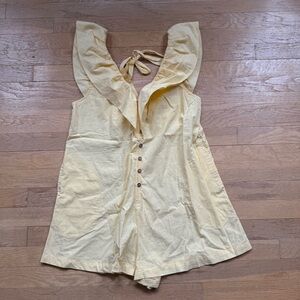 Free People Yellow Romper Size S
